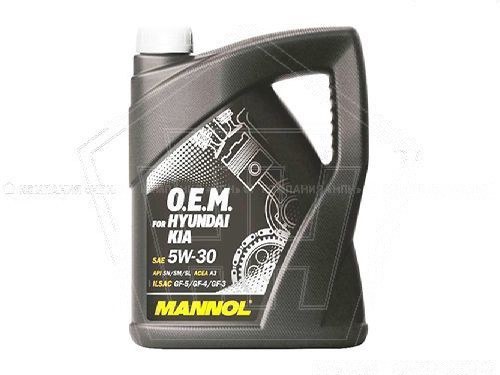Масло MANNOL моторное   O.E.M. 5W-30 for Hyundai, Kia   (4л) синтетика