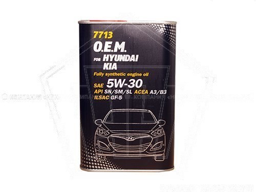 Масло MANNOL моторное   O.E.M. 5W-30 for Hyundai, Kia   (1л) синтетика