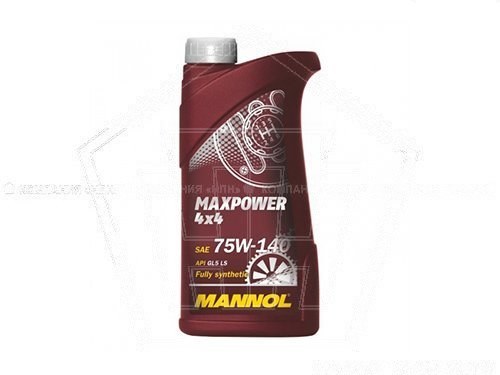 Масло MANNOL трансмиссионное 75W-140 Maxpower GL-5   (1л.) синтетика (8102-1)