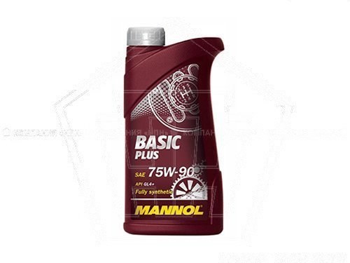 Масло MANNOL трансмиссионное 75W-90 Basic GL-4+     (1л) синтетика (8108-1)