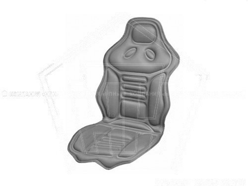 Накидка на сиденье с подогревом SKYWAY с терморегулятором 120х51см 12V серый, 2 режима