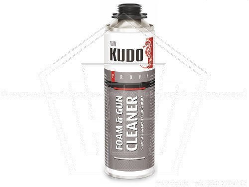 Очиститель пены монтажной KUDO (650 мл) серия PROFF (незатвердевшей) (KUPP06C)