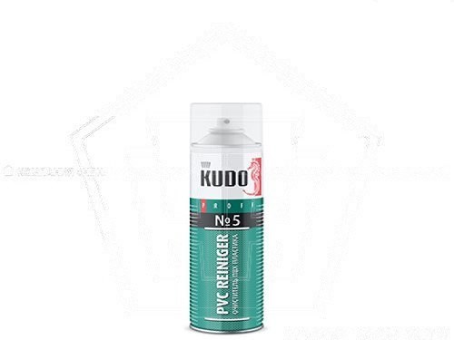 Очиститель ПВХ пластика KUDO PVC Reiniger № 5 (650 мл) аэрозоль (KUPP06PVC05)