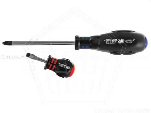 Отвертка шлицевая SL8 150мм серия HERCULES JONNESWAY (D03S8150)