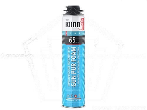 Пена монтажная профессиональная KUDO HOME 65 (1000 мл., 900 гр.) всесезонная
