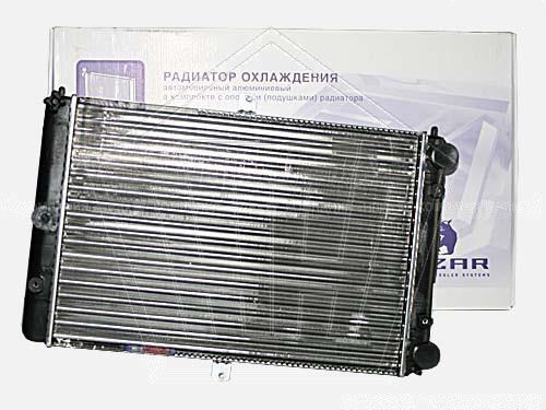 Радиатор охлаждения ВАЗ 2108-99 алюм. 2-ряд. (инж.) сборный, пласт.бачки LUZAR (21082-1301012)