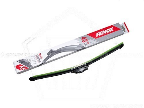 Щетка стеклоочистителя 430 мм/17" бескаркасная FENOX + 5 адаптеров (1шт.) (WB43200)