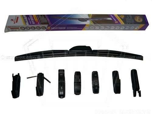 Щетка стеклоочистителя 560 мм/22" гибридная SKYBEAR HYBRID 8 адаптеров (707220)