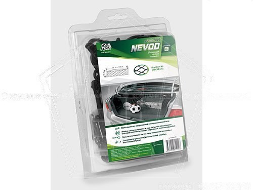 Сетка багажная NEVOD ( 30-90 см.) карман (СЕТКА-05)