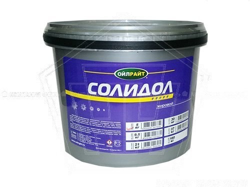 Смазка Солидол  OILRIGHT  5 кг. жировой, ведро
