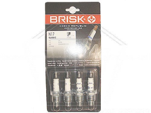 Свеча BRISK N 17  для а/м ГАЗ 3110,3302 дв.402 (блистер, к-кт, 4шт.) (N17)
