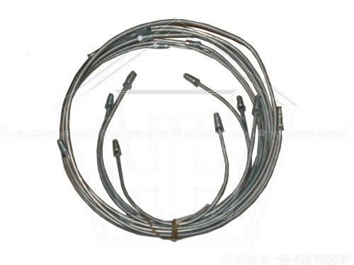 Трубка тормозная для а/м 3110 (сталь)(к-кт,8 шт.) Ижевск