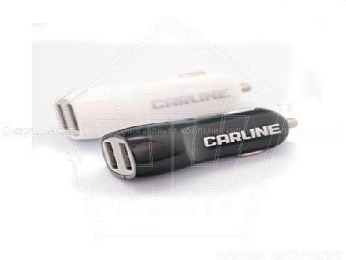 Зарядное устройство гаджета CARLINE  2 USB, 12/24В, белый (ch-2uw)