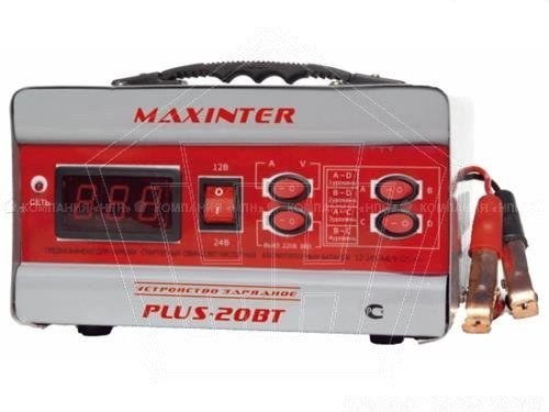 Зарядное устройство PLUS- 20ВТ MAXINTER (1А до 30А) (АКБ до 225А/ч) (трансф.)