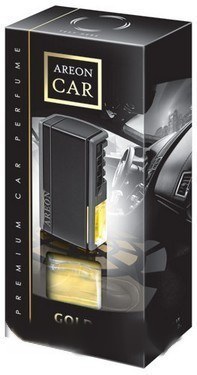 Ароматизатор воздуха на дефлектор  AREON CAR box 12 шт. BLACK STYLE GOLD