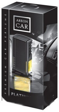 Ароматизатор воздуха на дефлектор  AREON CAR box 12 шт. BLACK STYLE PLATINUM