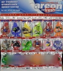 Ароматизатор воздуха подвесной  AREON бумажный AIRPLANE (парус), (планшет, 72шт.)