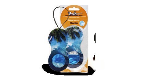 Ароматизатор воздуха подвесной гелевый AIRLINE Восьмерка океан