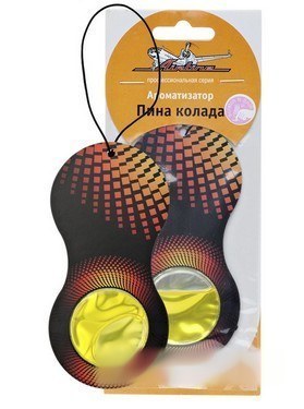 Ароматизатор воздуха подвесной гелевый AIRLINE   Восьмерка  пина-колада