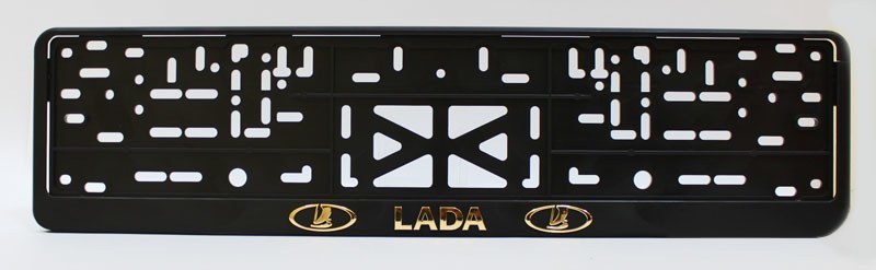 Держатель номера LADA (рельеф.), серебро