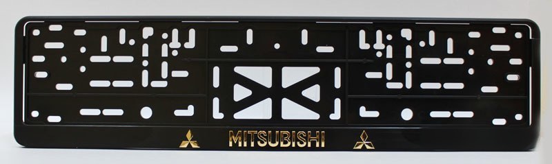 Держатель номера MITSUBISHI (рельеф.), серебро