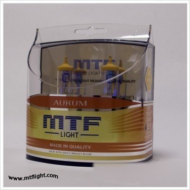 Лампа автомобильная MTF H1 12V 55W Aurum (к-т)