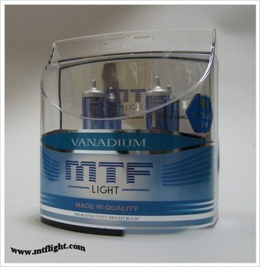 Лампа автомобильная MTF H1 12V 55W Vanadium (к-т)