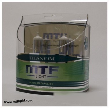 Лампа автомобильная MTF H3 12V 55W TITANIUM (к-т)